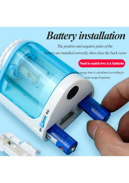 8005-2PCS-MAVI-SIYAH Tenwin 8005 Öğrenciler Elektrikli/manuel 2 In 1 Kalemtıraş Taşınabilir Otomatik Kalemtıraş Ofis Okul Malzemeleri (Yurt Dışından) fırsatları