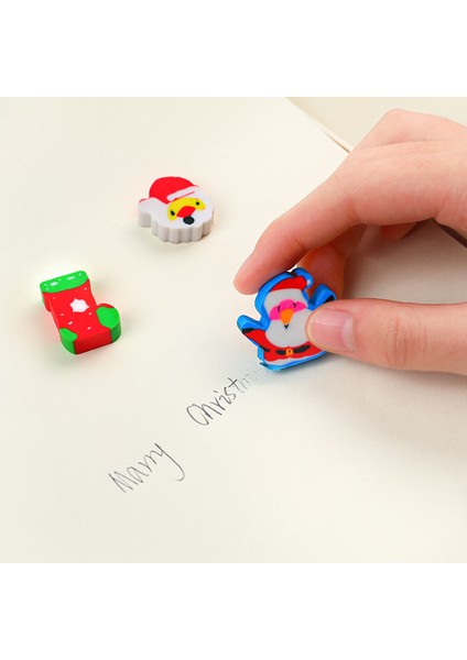 3 Torba Kawaii Çizimli Çanta Noel Silgi Çocuk Silgi Ilköğretim Okulu Öğrenci Kırtasiye Ödül Hediye Ofis Malzemeleri (Yurt Dışından) fırsatları