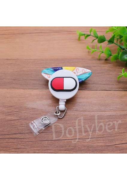 Hap Sevimli Ambulans Stetoskop Silikon Geri Çekilebilir Rozet Makara Doktor Hemşire Göğüs Kartı Sergi Tutucu Klip (Yurt Dışından) fiyatları