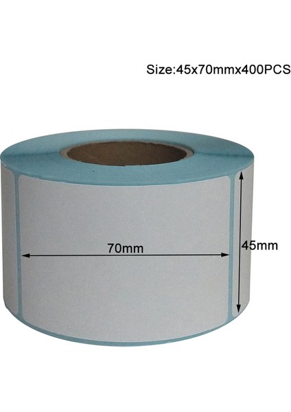 45X70MM-400 Adet 20X10MM Nakliye Etiketleri - Rulo Başına 700 Barkod Etiketi En Güçlü En Kalın - Termal Posta Bpa Içermez, Süpermarket Boş Etiket (Yurt Dışından)