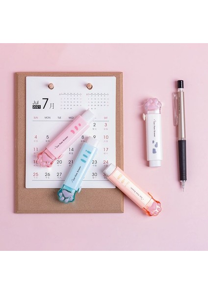 Beyaz 1 Adet Kawaii Karikatür Kedi Pençesi Teleskopik Silgi Temiz ve Traceless Öğrenci Boyama Yazma Okul Malzemeleri (Yurt Dışından) indirimleri