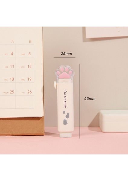 Beyaz 1 Adet Sevimli Pençe Silgi Mini Kedi Itme Tipi Kauçuk Silgi Kalem Temizleme Kırtasiye Okul Öğrenci Kız Çocuklar Hediye Ödülü F741 (Yurt Dışından)