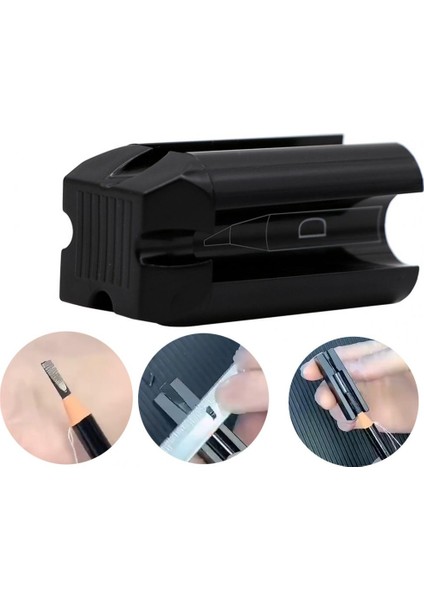 Siyah Çok Fonksiyonlu Kaş Kalemtıraş Keskin Mini Kalıcı Makyaj Malzemeleri Kaş Kalemi Keskinleştirme Aracı Kadın Makyaj Kaynağı Için (Yurt Dışından) modelleri