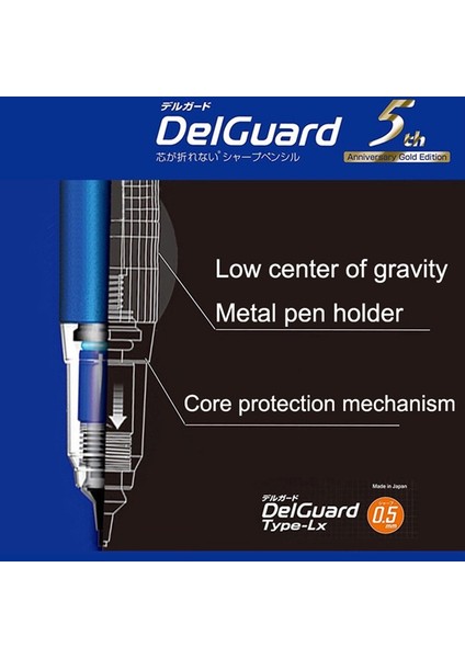 Mavi 0.5mm Zebra MA86 Mekanik Kurşun Kalem Metal Kavrama Çizim Kalemi 0.3/0.5mm Öğrenciler Yazma Düşük Ağırlık Merkezi Kırtasiye Malzemeleri (Yurt Dışından) modelleri