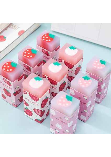 Rastgele Tasarım Tatlı Çilek Tavşan Yumuşak Kauçuk Silgi Kawaii Okul Ofis Malzemeleri Öğrenciler Için Serin Ödüller Kırtasiye Kore (Yurt Dışından) fiyatları