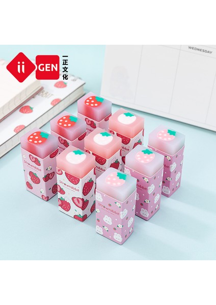 Rastgele Tasarım Tatlı Çilek Tavşan Yumuşak Kauçuk Silgi Kawaii Okul Ofis Malzemeleri Öğrenciler Için Serin Ödüller Kırtasiye Kore (Yurt Dışından) modelleri
