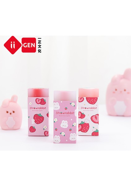Rastgele Tasarım Tatlı Çilek Tavşan Yumuşak Kauçuk Silgi Kawaii Okul Ofis Malzemeleri Öğrenciler Için Serin Ödüller Kırtasiye Kore (Yurt Dışından) fırsatları