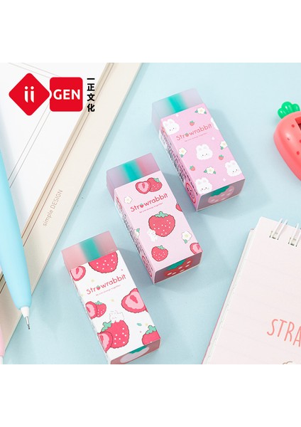 Rastgele Tasarım Tatlı Çilek Tavşan Yumuşak Kauçuk Silgi Kawaii Okul Ofis Malzemeleri Öğrenciler Için Serin Ödüller Kırtasiye Kore (Yurt Dışından) indirimleri
