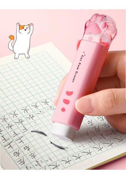 Orange-1pc Kawaii Kedi Paw Silgi Karikatür Sevimli Kalem Silgi Öğrenci Kalem Kauçuk Estetik Okul Yardımcı Programları Okul Malzemeleri Kırtasiye (Yurt Dışından)