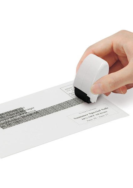 Beyaz Kimlik Koruma Rulo Damgası Yedeklemeli Güvenlik Damgalama Silindiri Veri Barkodu Için Kimlik Hırsızlığını Önleme Rulo Pulları (Yurt Dışından) modelleri