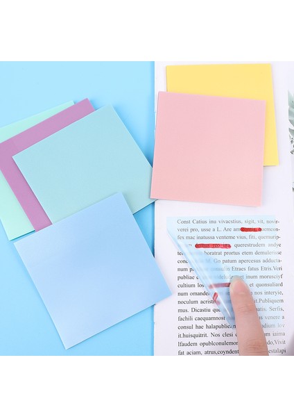 Blue-B Şeffaf Yapışkan Not Defteri 50 Sayfa Su Geçirmez Kendinden Yapışkanlı Yapışkan Notlar Kitaplar Için Yayınlanmıştır Kısa Not Mesaj Hatırlatma Yer Işareti (Yurt Dışından)