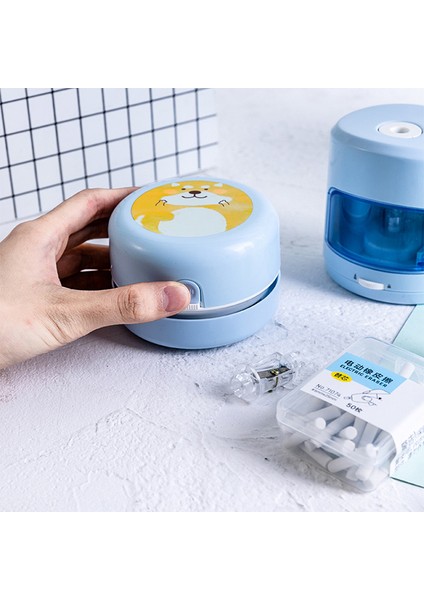 Mavi 5 Parça Set Elektrikli Gelişmiş Kırtasiye Seti Öğrenci Yeni Yıl Hediyesi Noel Hediyesi Öğrenci Ödül Okul Malzemeleri Hediye Seti Kutusu (Yurt Dışından) fırsatları