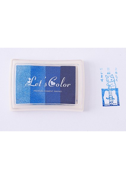 Mavi 1 Adet 6 Stil Inkpad Mürekkep Damga Pedi Renkli Karikatür Zanaat Inkpad Seti Dıy Komik Çalışma Için Parmak Izi Scrapbooking Aksesuarları (Yurt Dışından)