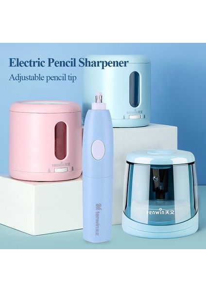 8035-BLACK Tenwin 6-8mm Kalemler Elektrikli Otomatik Kalemtıraş Elektrikli Silgi/kauçuk Okul Çocuk Kırtasiye Malzemeleri 8032/8035/8306 (Yurt Dışından) fırsatları