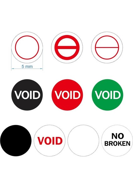 V28E Geçersız Kırmızı 400 Adet 5mm Vida Deliği Güvenlik Mühür Garanti Geçersiz Gevrek Kağıt Etiket Sabotaj Belirgin Kaldırma Geçirmez Onarım Garanti Pulları (Yurt Dışından) fiyatları