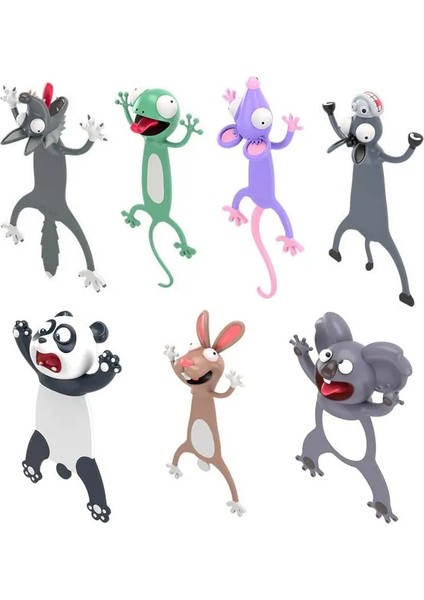 Eşek 3D Stereo Güzel Karikatür Hayvan Imleri Sevimli Panda Pvc Malzeme Komik Öğrenci Okul Kırtasiye Çocuk Hediye Kitap Ayracı (Yurt Dışından) indirimleri