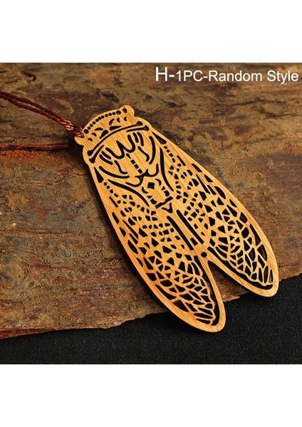 H Chic Hatıra Kırtasiye Öğrencileri Hediye Çin Tarzı Ofis Kitap Klasörü Ahşap Imi Kitap Klibi Sayfalandırma Işareti (Yurt Dışından)