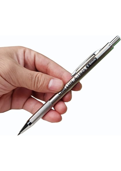 2.0mm 2b Kurşun 2.0mm Metal Mekanik Kurşun Kalem Gümüş Otomatik Kalem 2b Hb Kurşun Ofis Okul Yazma Çizim Araçları Kawaii Kırtasiye (Yurt Dışından) indirimleri