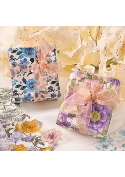 G 30 Adet Sabah Sis Bahçe Serisi Malzeme Kağıt Scrapbooking Kart Yapımı Günlük Kayıt Dıy Retro Ins Çiçek Arka Plan Kağıdı (Yurt Dışından)