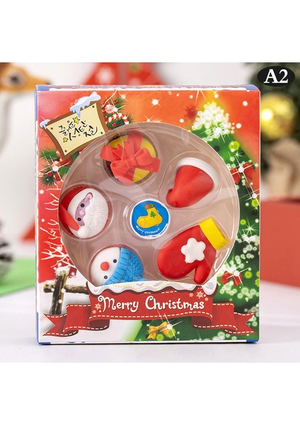A2 1 Takım Çocuk Noel Silgi Seti Noel Kırtasiye Hediye Okul Öğrencileri Anaokulu Okul Malzemeleri Kırtasiye Seti (Yurt Dışından)