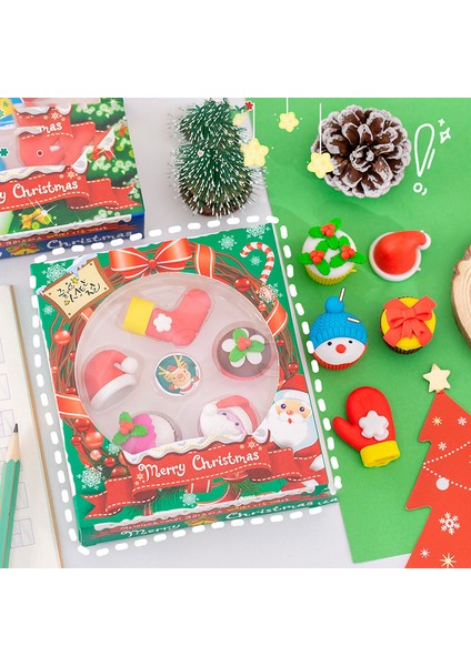 A2 1 Takım Çocuk Noel Silgi Seti Noel Kırtasiye Hediye Okul Öğrencileri Anaokulu Okul Malzemeleri Kırtasiye Seti (Yurt Dışından) indirimleri