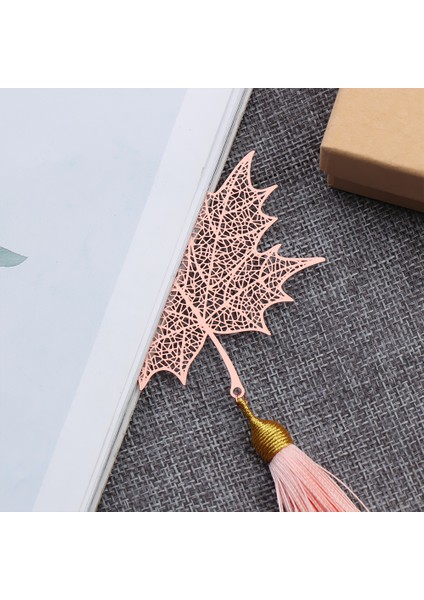 Tip 14 1 Adet Çin Tarzı Metal Kitap Ayracı Yaratıcı Yaprak Damar Gül Altın Içi Boş Akçaağaç Yaprağı Saçaklı Kayısı Yaprağı Kitap Ayracı Anlamlı Hediyeler (Yurt Dışından)