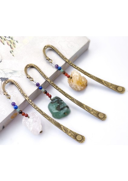 B Çok Tarzı Yaratıcı Metal Kitap Ayracı Kulesi Kitap Ayracı Şifa Taşı Kristal Boncuklar Ataş Çocuk Hediye Kırtasiye Öğrenci (Yurt Dışından) fiyatları