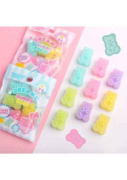 A-2 Paket 5 Adet/paket Kawaii Ayı Silgi Sevimli Öğrenci Kalem Yazma Çizim Silgi Çocuk Hediyeleri Kore Kırtasiye Ofis Malzemeleri (Yurt Dışından)