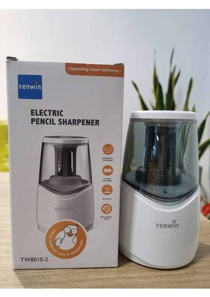Beyaz Küçük Taşınabilir Elektrikli Kalemtıraş Kalemtıraş Plug-In Öğrenciler Için Kalemtıraş Okul Malzemeleri Boyama Bileme (Yurt Dışından)