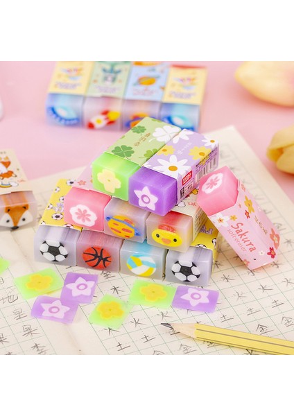 B 1 Adet Ellen Brook Karikatür Sevimli Kawaii Kristal Kelepçe Kauçuk Mini Silgi Seti Çocuklar Için Yenilik Kırtasiye Ofis Okul Malzemeleri (Yurt Dışından) indirimleri