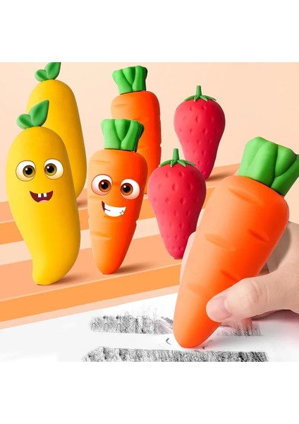 Havuç Kawaii Süper Büyük Anti-Kayıp Meyve Silgi Sevimli Mango Çilek Havuç Silgi Çocuk Çalışma Kırtasiye Öğrenci Ödülleri Hediye (Yurt Dışından) fiyatları