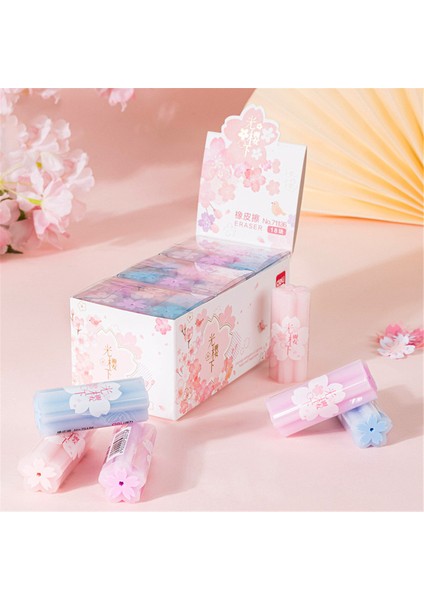 1 Adet Yuvarlak 1 Adet Kawaii Sakura Çiçeği Silgi Temiz Silin Düzeltme Araçları Kalem Kauçuk Okul Çocuklar Için Jöle Renkli Kalem Silgi (Yurt Dışından)
