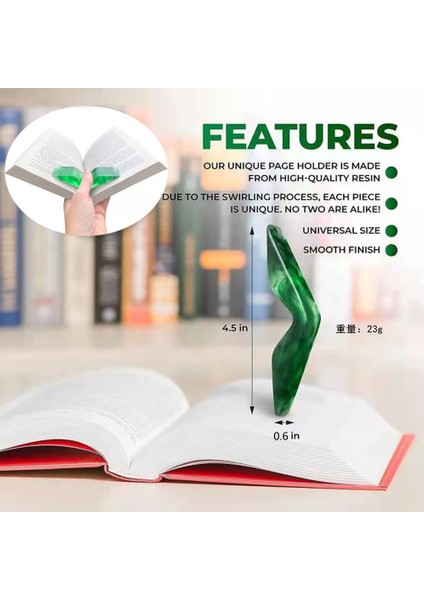 17 Başparmak Kitap Desteği Kitap Sayfa Tutucu Uygun Yer Işareti Okul Ofis Malzemeleri Kitap Başparmak Tutucu Yer Işareti Kitap Sayfası Tutucu (Yurt Dışından)
