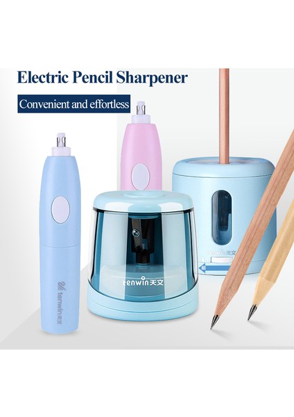 8032-2PCS-PEMBE-MAVI Tenwin 8032/8035/8306 6-8mm Kalemler Elektrikli Otomatik Kalemtıraş Elektrikli Silgi/kauçuk Öğrenciler Kırtasiye Malzemeleri (Yurt Dışından) fiyatları