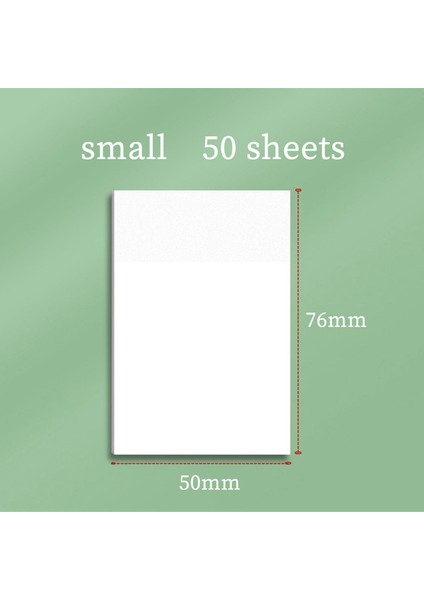50MM x 76MM 50 Yaratıcı Çıkartmalar Ayakta Şeffaf Pet Bloknot Sticker Yapışkan Not Planı Sticker Poz Günlüğü Not Defteri Okul Ofis Malzemeleri (Yurt Dışından)