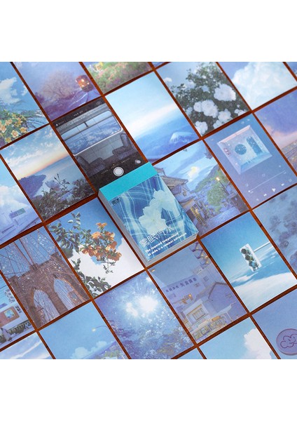 S Yoofun 50 Sayfa Doğal Manzarasanat Resimleri Kırtasiye Çıkartmalar Kitap Estetik Manzara Sevimli Bullet Günlük Tutma Dekor Etiket (Yurt Dışından) indirimleri