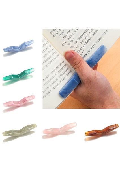 Stil 5 Başparmak Kitap Desteği Kitap Sayfası Tutucu Uygun Yer Işareti Okul Ofis Malzemeleri Kitap Başparmak Tutucu Yer Işareti Kitap Sayfası Tutucu (Yurt Dışından) fırsatları