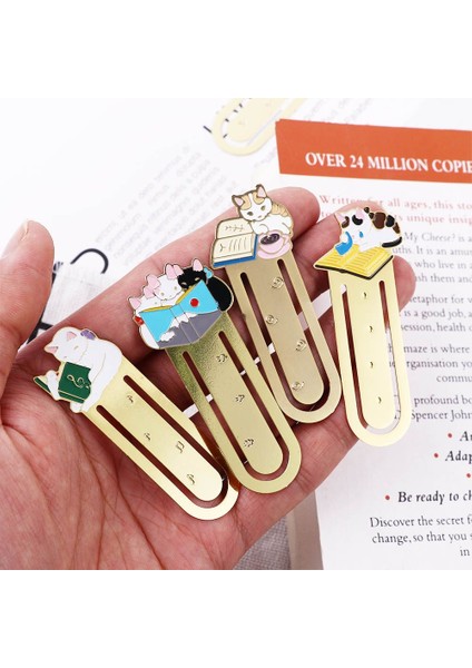 Büyüteç 1 Adet Pottering Kedi Japon Karikatür Sevimli Kedi Kawaii Yavru Kedi Kitap Ayracı Metal Kitap Ayracı Okul ve Ofis Malzemeleri Kitap Ayracı (Yurt Dışından) fırsatları