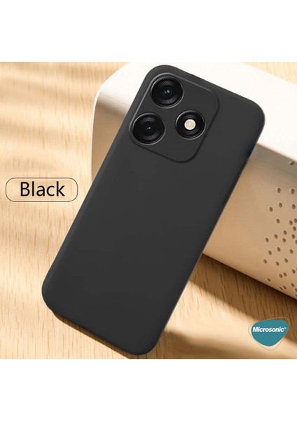 Matte Silicone Tecno Spark 10C Kılıf Siyah