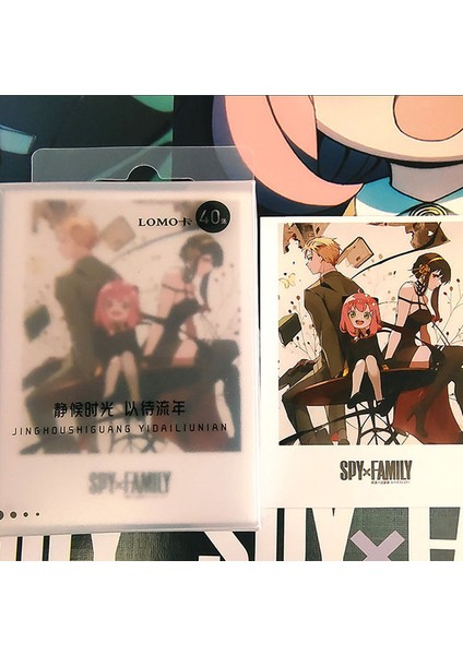 40 Sayfa 40 Adet/takım Anya Loid Yor Lomo Kartları Casus Aile Koleksiyonu Anime Fotocard Pretty Imi Öğrenciler Sabit Sevimli Mesaj Kartı (Yurt Dışından)