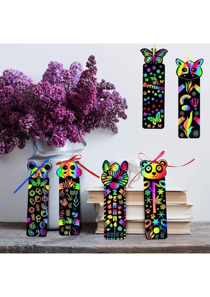 8 Adet 10 Adet/12 Adet/takım Hayvan Tırmalama Imleri Yaratıcı Dıy Renkli Tırma Kağıdı Çocuk Öğrenci Sanat Okuma Malzemeleri (Yurt Dışından) fiyatları