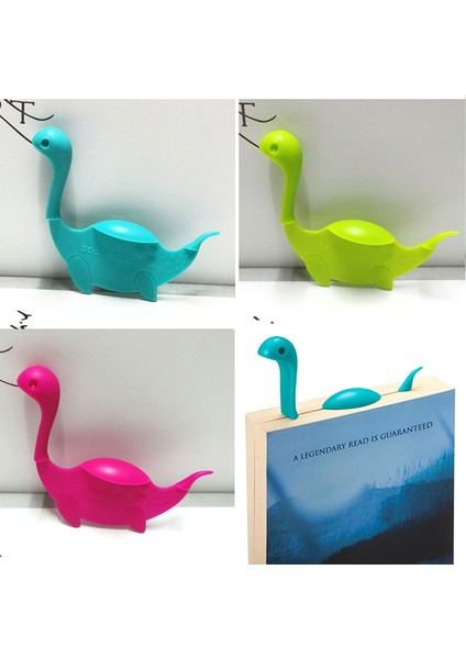 1 Adet Gül Kırmızı Kawaii Yaratıcı Loch Ness Canavarı Imi 3D Dinozor Öğrenci Çift Taraflı Kağıt Kitap Sayfası Klibi Okul Kırtasiye Malzemeleri (Yurt Dışından)
