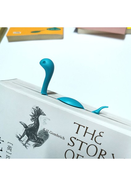 1 Adet Gül Kırmızı Kawaii Yaratıcı Loch Ness Canavarı Imi 3D Dinozor Öğrenci Çift Taraflı Kağıt Kitap Sayfası Klibi Okul Kırtasiye Malzemeleri (Yurt Dışından)
