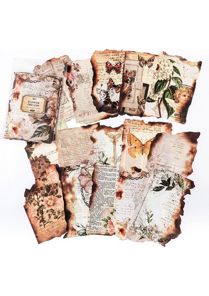 1 Adet 30 Adet Vintage Günlük Kaydı Scrapbooking Malzeme Kağıt Estetik Dekoratif Kraft El Işi Kağıdı Antika Retro Tarzı Not Defteri Hediye (Yurt Dışından)