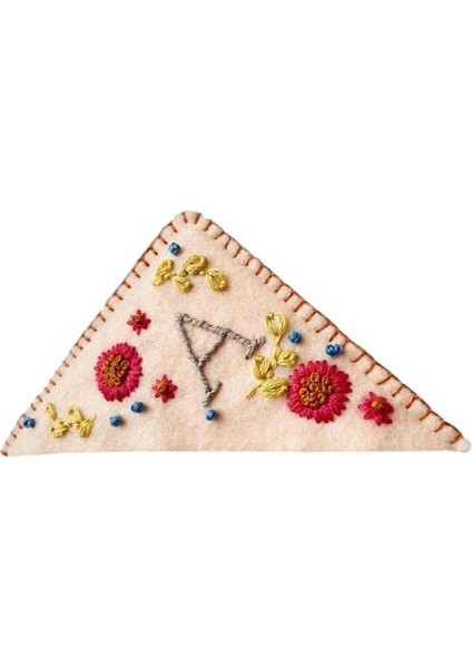 Sarı Kitap Köşesi Kitap Ayracı |keçe Üçgen Yer Imleri |el Işlemeli Köşe Yer Işareti Köşe Sayfa Işaretleyici Okuyucular Için Yer Işareti Hediyesi (Yurt Dışından)