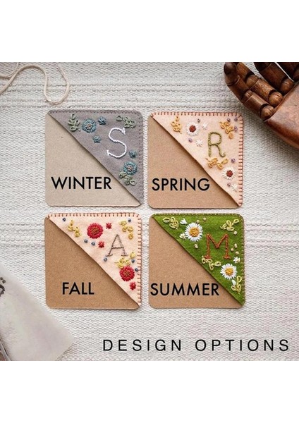 Sarı Kitap Köşesi Kitap Ayracı |keçe Üçgen Yer Imleri |el Işlemeli Köşe Yer Işareti Köşe Sayfa Işaretleyici Okuyucular Için Yer Işareti Hediyesi (Yurt Dışından) fiyatları