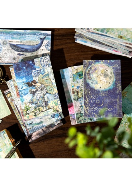 Stil 4 Yeni Perakende Retro Vintage Gül Çiftliği Bloknot Günlüğü Deco Malzeme Kağıt Dergisi Scrapbooking Not Defteri (Yurt Dışından)
