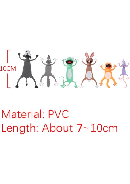 Tavşan 3D Stereo Güzel Karikatür Hayvan Imleri Pvc Malzeme Hediye Kitap Ayracı Için Yaratıcı Kitap Işaretleyiciler Ofis Okul Kırtasiye (Yurt Dışından) fırsatları