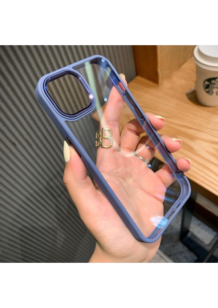 iPhone 14 Plus Kılıf Metal Tuş ve Kamera Çerçeveli Arkası Sararmaz Şeffaf Kenarları Renkli fiyatları