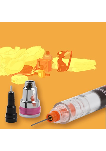 Turuncu Japonya Unı Sınırlı Model M5-450 Mekanik Kurşun Kalem Öğrenci Yazma Çekirdeği Kırmak Kolay Değil 0.3/0.5mm (Yurt Dışından) modelleri